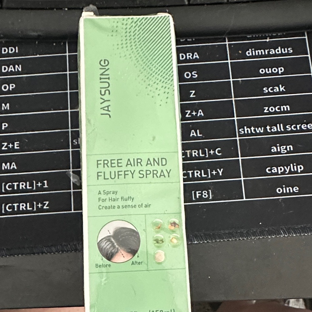 Hair styling spray to create volume